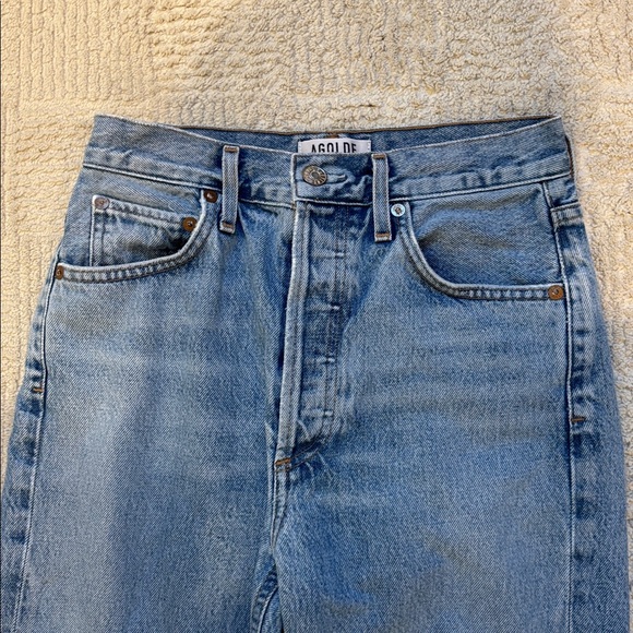 Agolde Riley High Rise Straight Crop Jeans - Picture 3 of 8